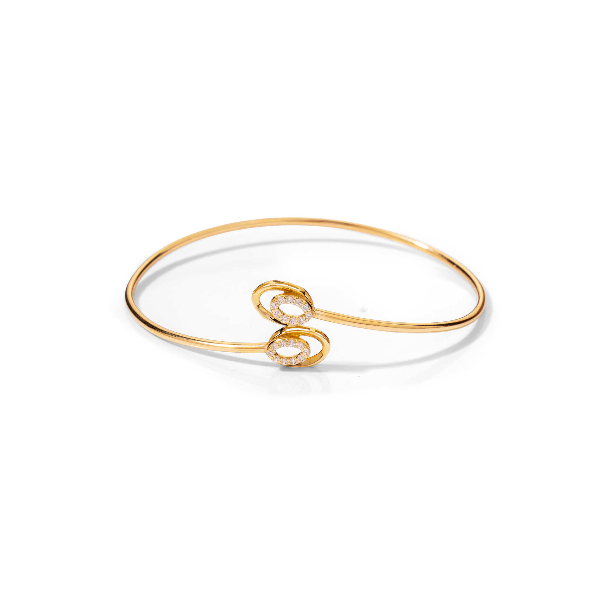 Double Trouble Oval Bangle