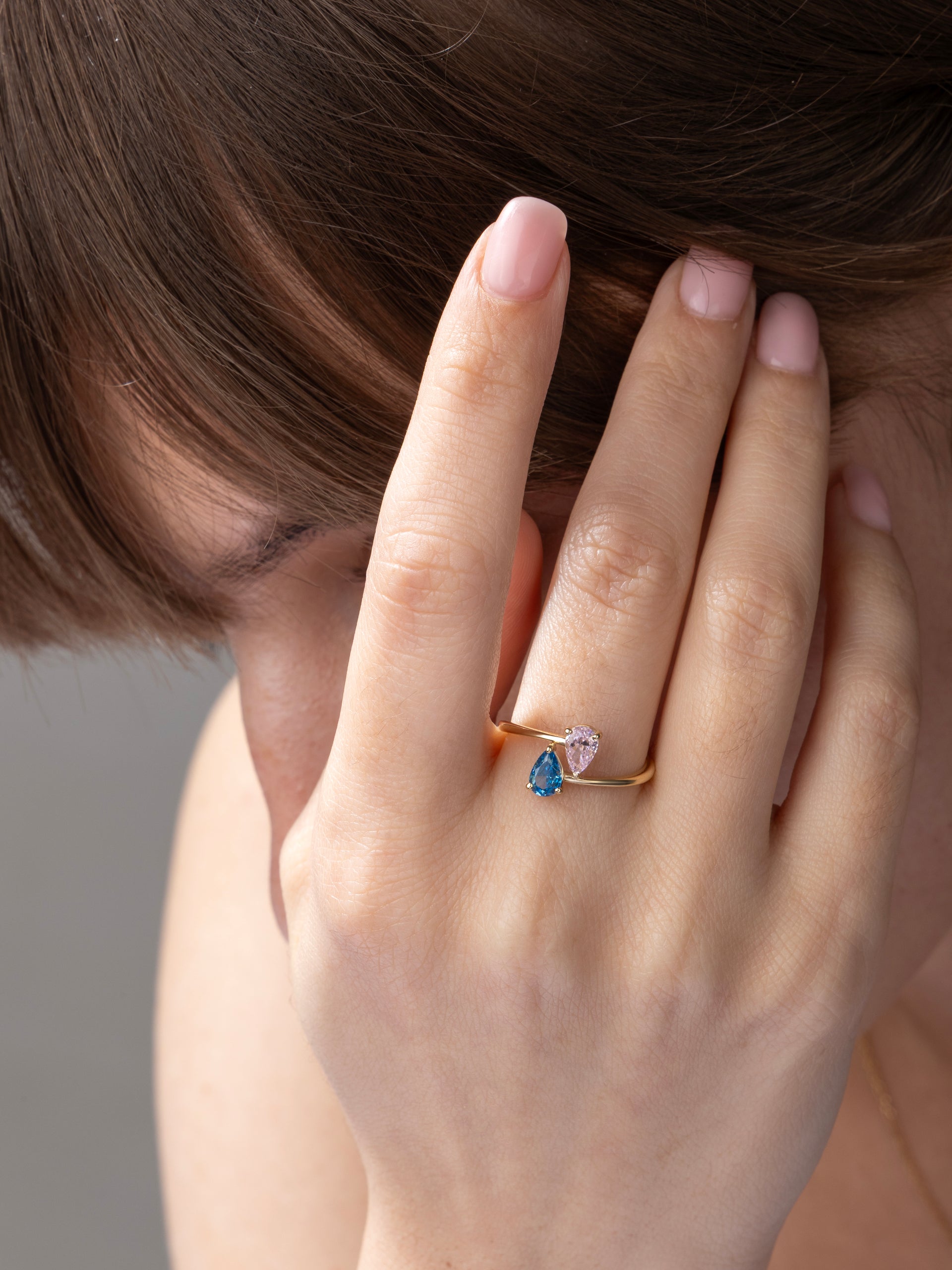 Open Oval Duo Ring
