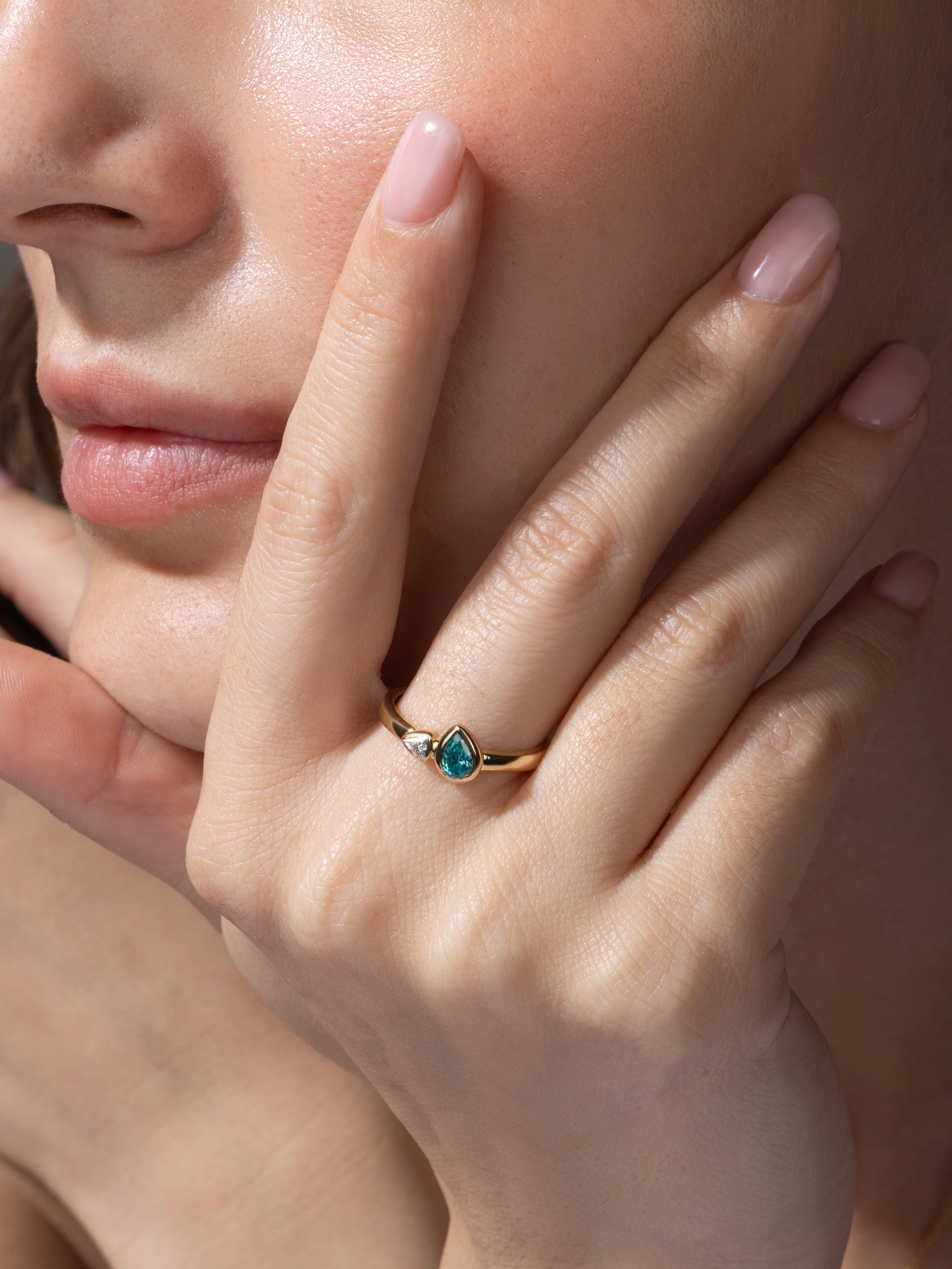 Twin Pear Ring