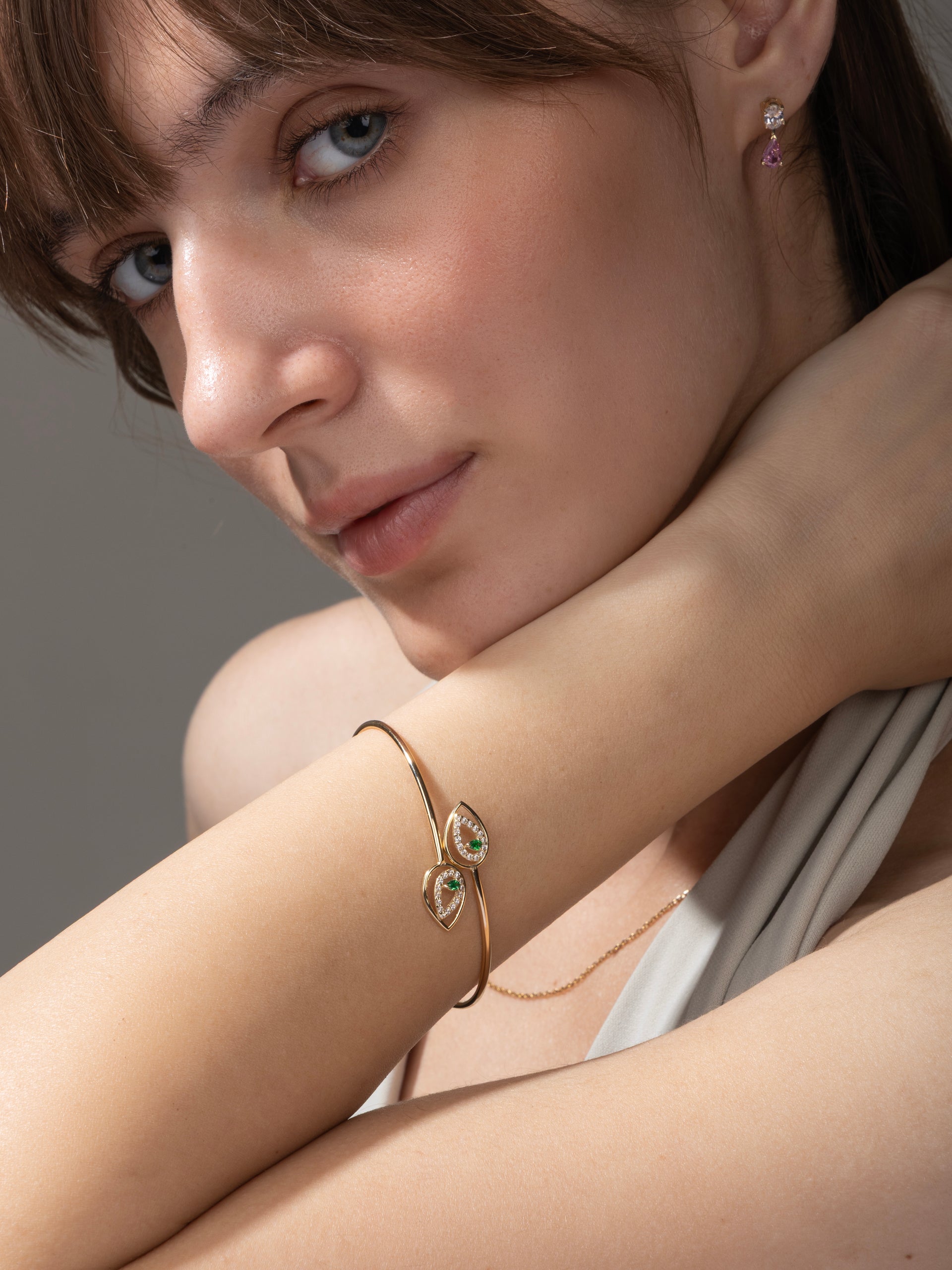 Emerald Blink Cuff