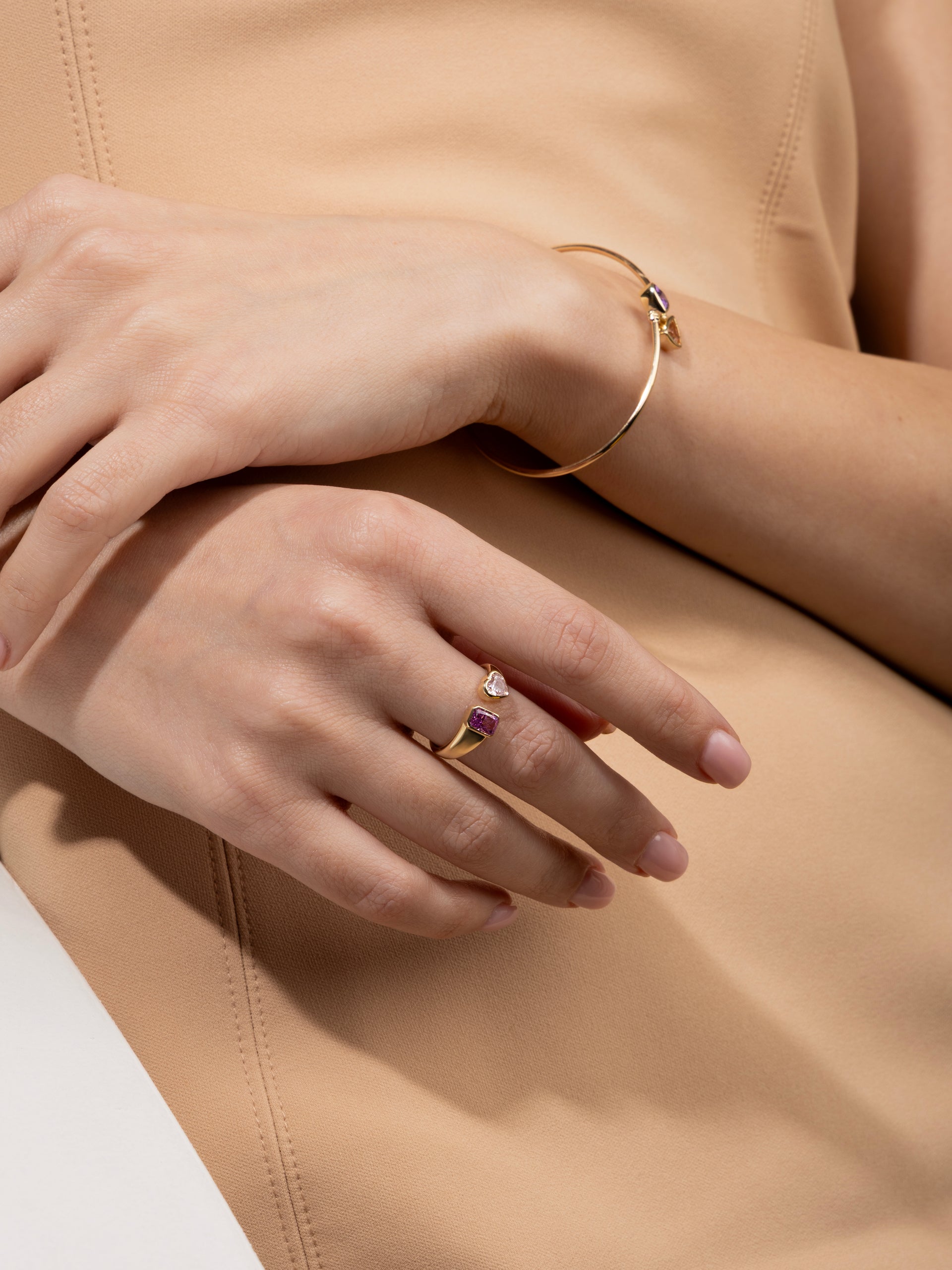 Mixed Shape Duo Ring