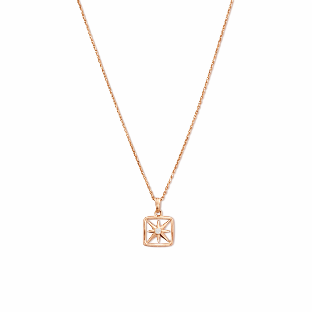 Pendentif à cadre carré